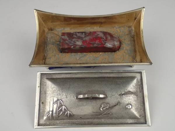 中国　昌化　鶏血石　印材　未使用/寿山石/天然石/唐物