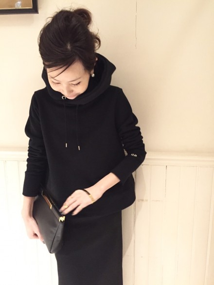 アパルトモン×AMERICANA*黒ミニパーカー（ドゥーズィエムクラス