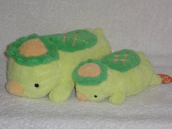 フリッカ☆ふわふわ かっぱ親子 ぬいぐるみ☆まつもと ぬくまろ