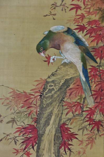 宋紫石 花鳥図 絹本肉筆 江戸中期】(花鳥、鳥獣)｜売買された