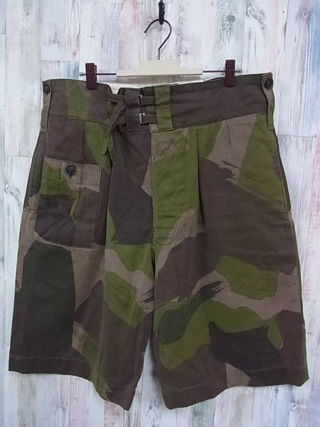 UK製 ナイジェルケーボン 迷彩 ハーフパンツ size3 カモ 517
