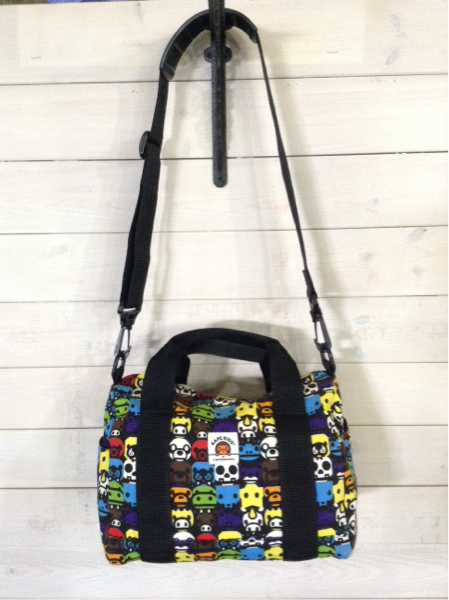 BAPE KIDS ◎アベイシングエイプ 総柄2WAYバッグ W182