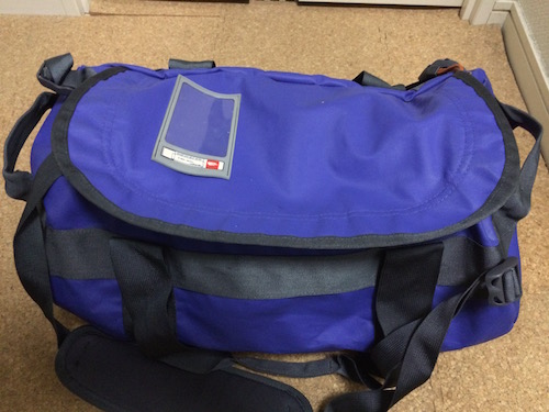 レア★ノースフェイス BC ダッフルバッグ 青 UBブルー S/30L★