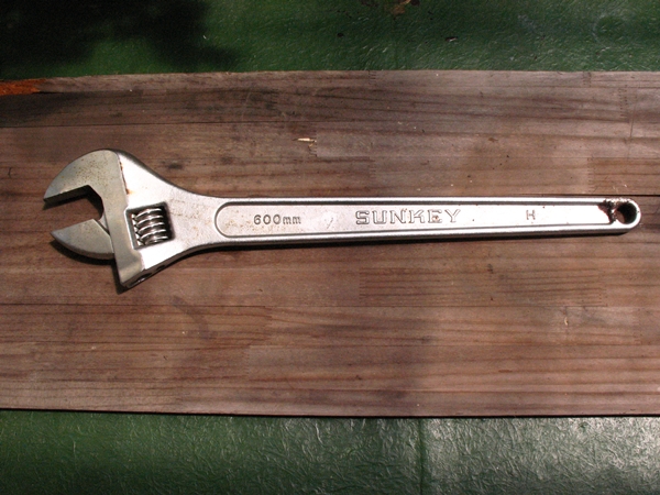 ◆◇◆SUNKEY モンキーレンチ 600mm 若干錆あり ◆◇◆