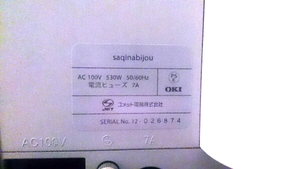 SAQINA BIJOUサキナビジュー美顔機DVD保証書洗浄剤ヒューズ付き(健康