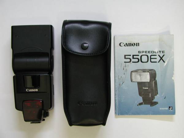 【中古】CANON キヤノン　SPEEDLITE 550EX【ケース・説明書】