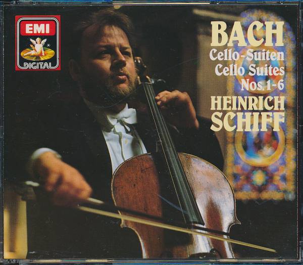 西独盤　バッハ　無伴奏チェロ組曲　H.シフ　2CD