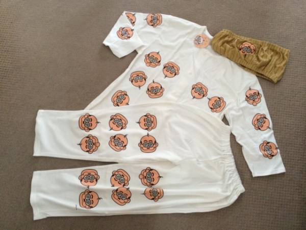 珍出品☆新品ドリフ加トちゃんパジャマ加藤茶宴会コスプレ芸衣装  