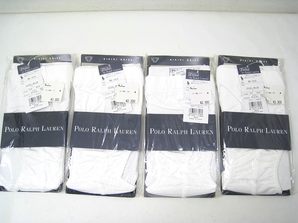 ボクサーブリーフ ポロ ラルフローレン ブリーフパンツ Ｌサイズ　4枚まとめて 無地 （ボクサーパンツ・ブリーフ）｜POLO RALPH