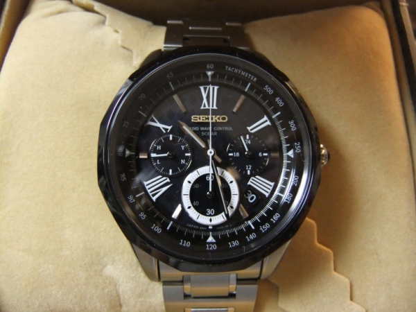 SEIKO ブライツ SAGA045 チタン/黒クロノ/ローマ数字 定価15.1万