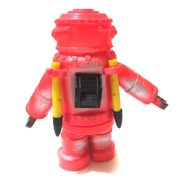 ソフビ】 昭和駄菓子屋 玩具 SKHソフビ ミサイル付 ロボットV1(ソフビ