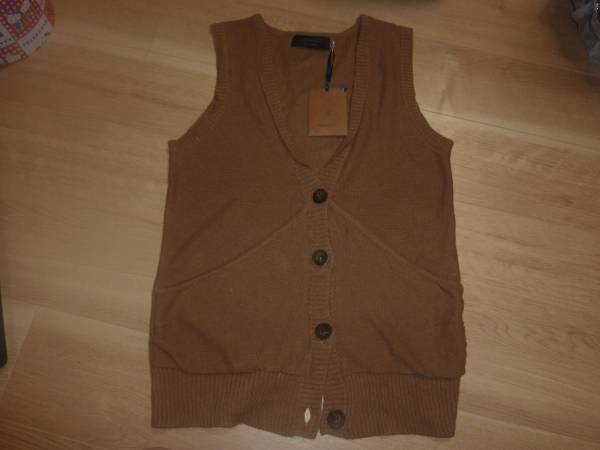 ★新品★TODAYFULトゥデイフルニットベストキャメル色定価9720円