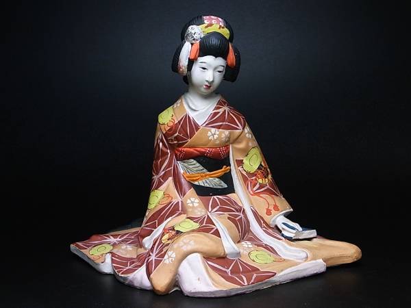 春画希少珍品！博多人形！和美人底付き陶製人形(陶磁一般)｜売買された