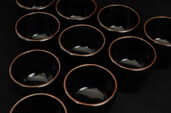 【壽】輪島塗　ぐい呑　拾客揃　23g前後