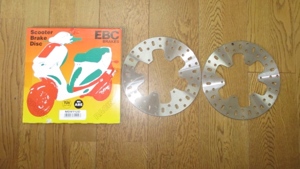 ピアジオ MP3 EBC ディスクローター フロント 新品希少