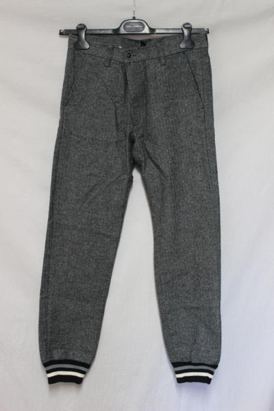 glamb 美品 14AW グラム 裾リブ 綿 毛 パンツ 1 デニム カーゴ