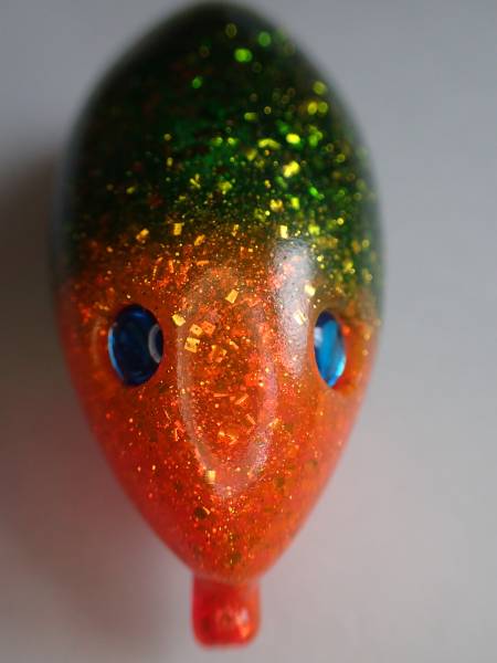 雷魚 ラッティーツイスター セサミ オリジナルカラー 皮のみ(フロッグ