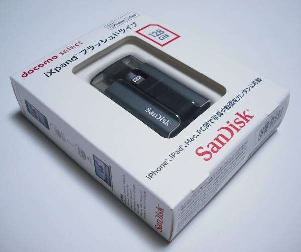 未開封docomo select sandisk iXpandフラッシュドライブ128GB