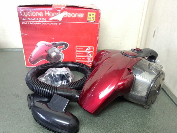 ドン・キホーテ サイクロンハンドクリーナー EAC-788AC-R 中古品