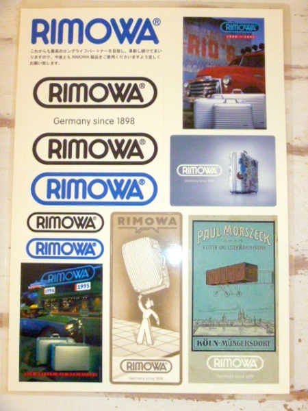 リモワRIMOWA純正オリジナルステッカー10枚セット希少ドイツ(リモワ