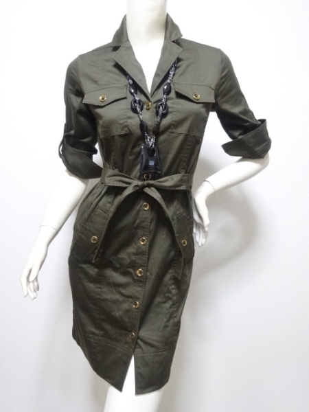 ★バナナリパブリック★ロールアップサファリワンピース★0