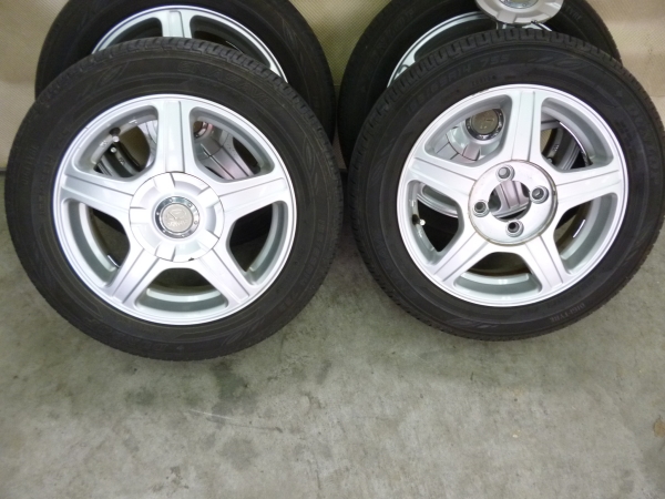 ダンロップ　ＥＮＡＳＡＶＥ　155/65Ｒ14　アルミホイール付き