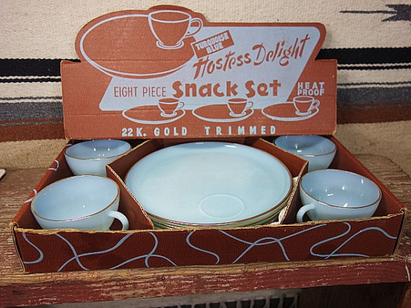 ファイヤーキング ターコイズブルー スナックセット 箱付き 希少