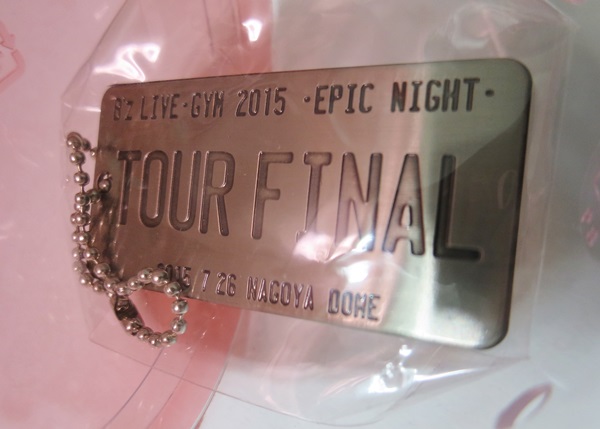 B'z EPIC NIGHT ガチャガチャ プレートチャーム 7/26ナゴヤFINAL