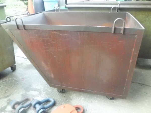 整理品バッカン.鉄箱.生コン受.分別箱.80×121×87キャスタ-付(工具、DIY 