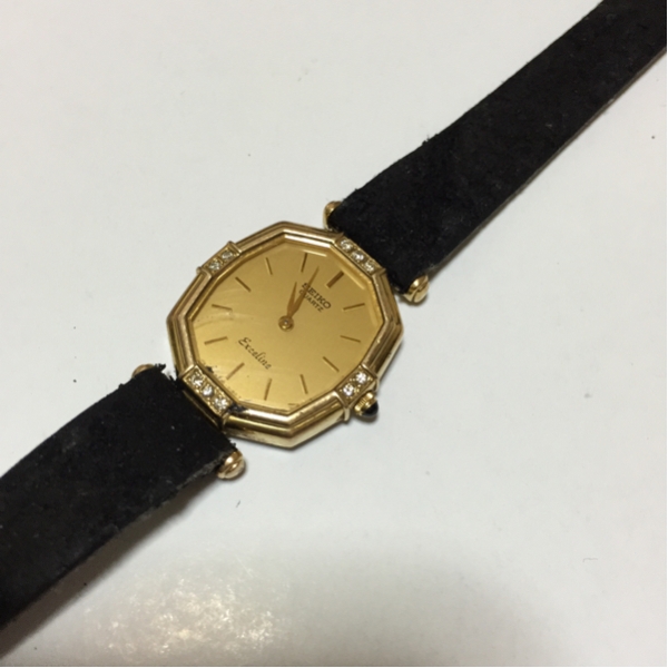 SEIKO エクセリーヌ 14k ST.STEEL BACK
