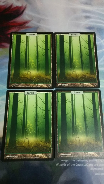 アンヒンジド基本地形 森 ４枚セット