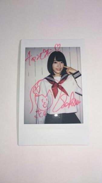 チャンピオン宮脇咲良・抽プレ・直筆サインチェキ・制服激レア