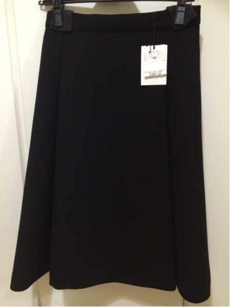 エンフォルド ENFOLD ミモレ丈 スカート パンツ 2015SS 黒 新品