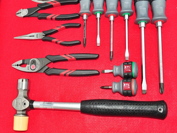 △KTC 工具 5種類 ハンマー・トレイ・握り物・ドライバー・六角 ハンド