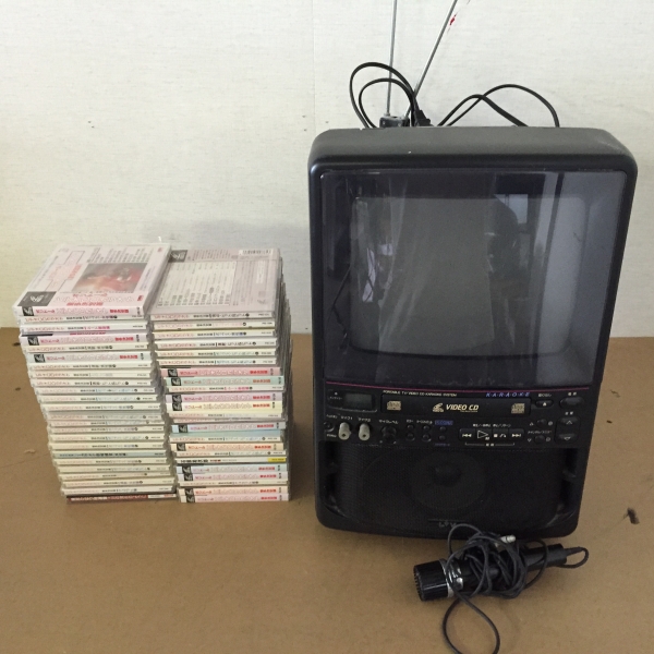 □オンキョー ビデオCD カラオケテレビ VCD-10K CD大量セット(カラオケ