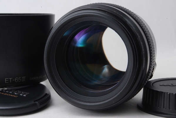 美品☆キャノン Canon EF 85mm F1.8 USM 純正フード☆動作絶好調