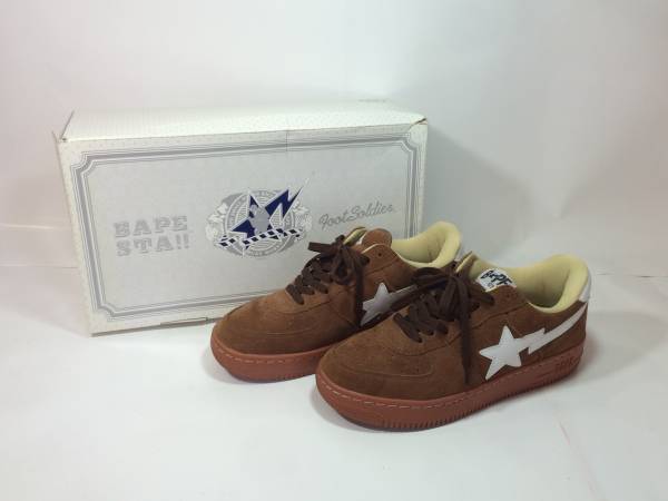 ◆美品◆エイプ BAPESTA スエードスニーカー 27.5cm
