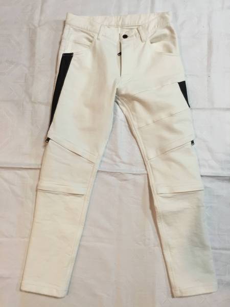 新品wjkレザーパッチデニム/AKM/ウノピュウノウガーレトレ