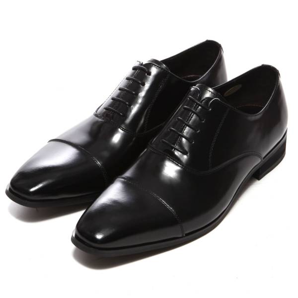 日本製新品未使用★紐一文字革靴本革ビジネスシューズ紳士靴25.5