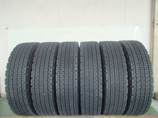 L5956■ブリヂストン 再生スタッドレス 225/80R17.5 中古 6本SET
