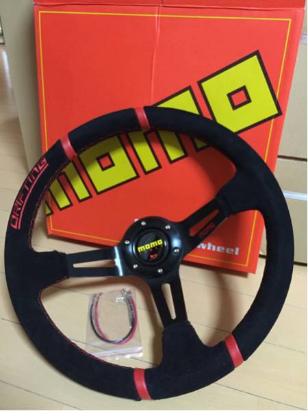 momo ディープコーンステアリング スエード巻 JDM USDM 送料込