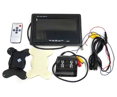 7インチ液晶モニター＆バックカメラセット 24V専用