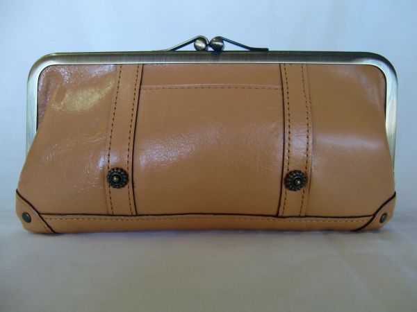 ■美品■Dakota ダコタ■牛革 がま口長財布【茶ベージュ