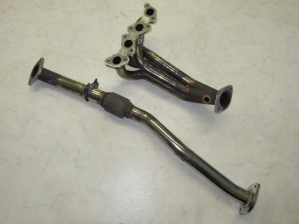 1円K11マーチ用アスペクトエキマニ＋フロントパイプセット中古品 