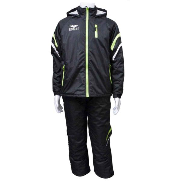 メンズサイズ調整付スキーウェア訳あり|B品-ブラック◇L(LL)