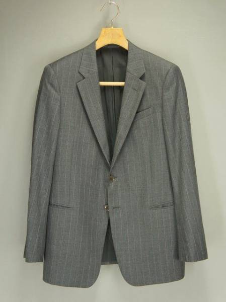 N4095イタリア製*アルマーニ*メンズ/ストライプ柄/ジャケット