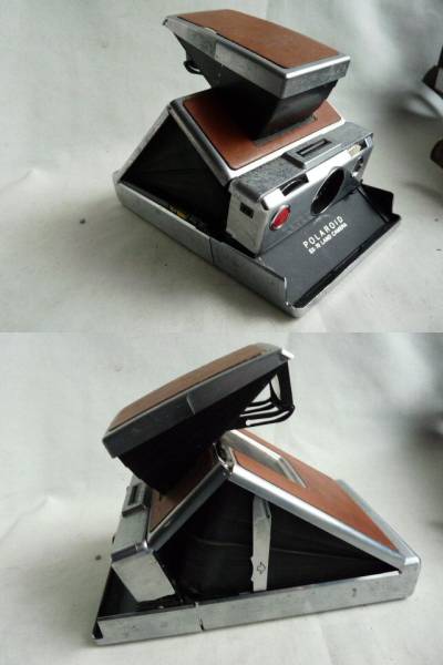 ポラロイドカメラ Land camera SX-70□革バッグつき/昭和レトロ