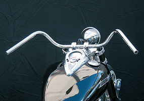 G6] アーリースタイルバー ワイド ハンドル スチールD有 1インチ