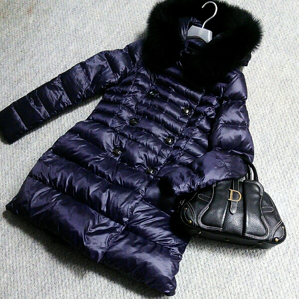 ★エルマノ シェルビーノ ERMANNO SCERVINO ファーダウンコート