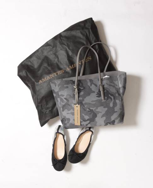 アマンテスアメンテス♪NEWサイズ・大人気カモフラトートグレー